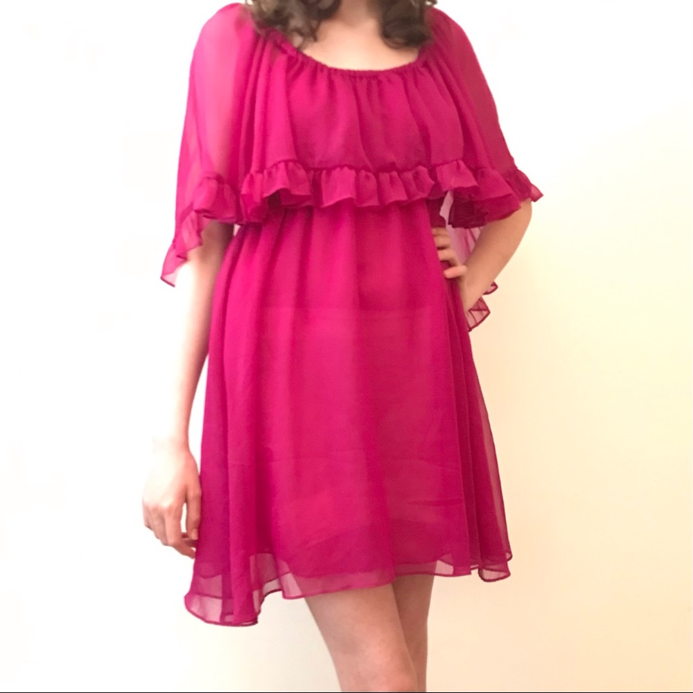 Free People Sheer Mini-Dress👗👠 - Picture 5 of 8
